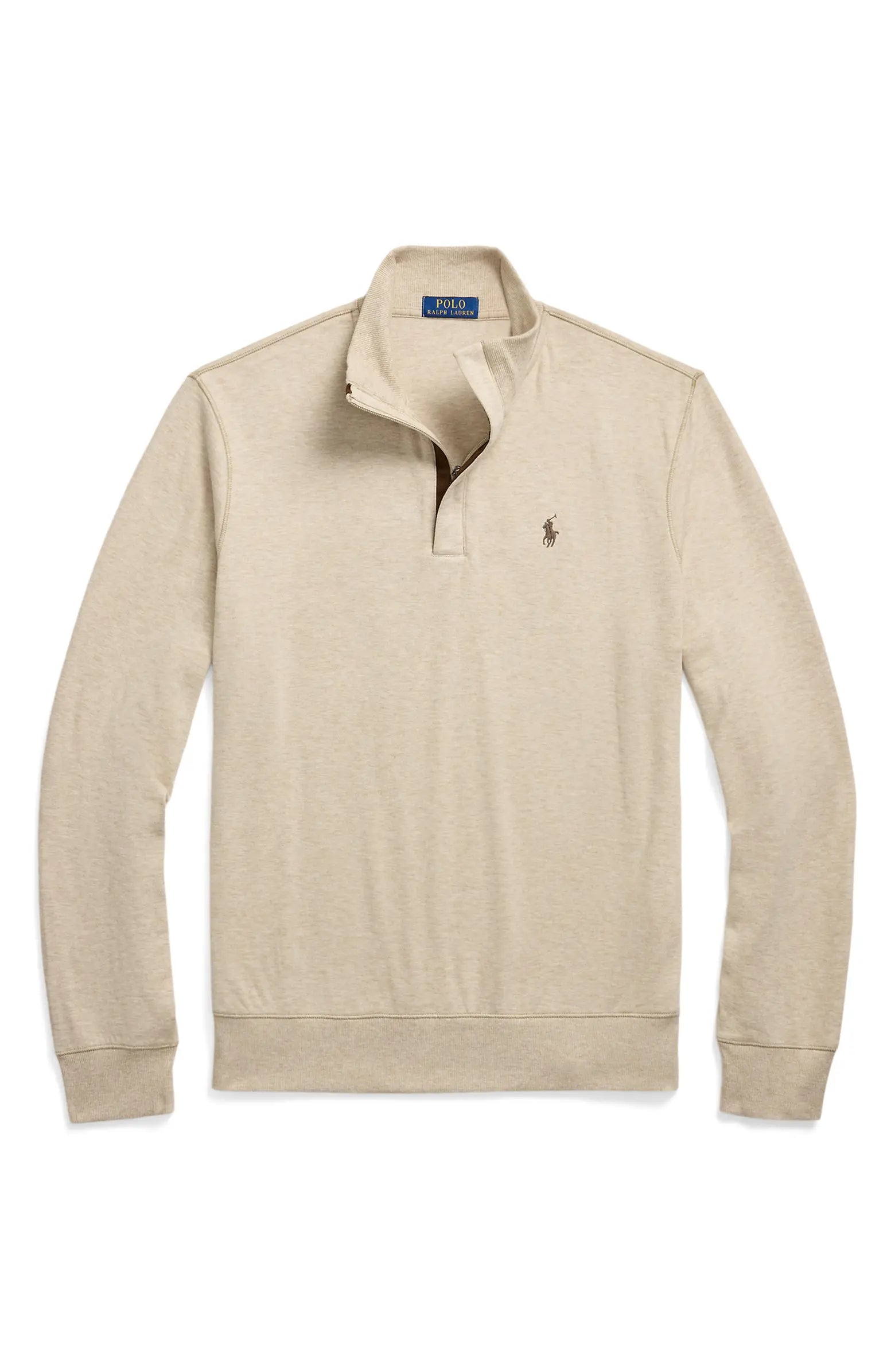 Cotton Blend Quarter Zip Pullover